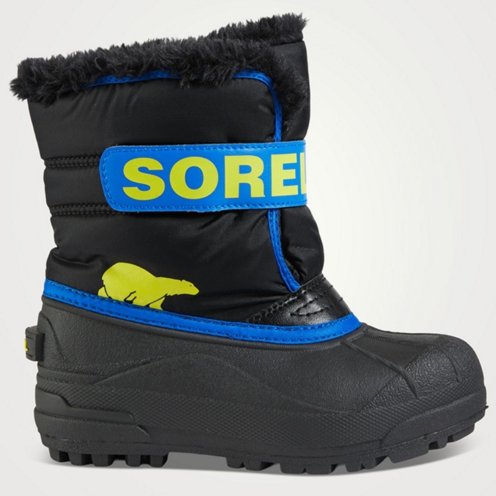 Sorel Black and Blue Kids' Snow Boots